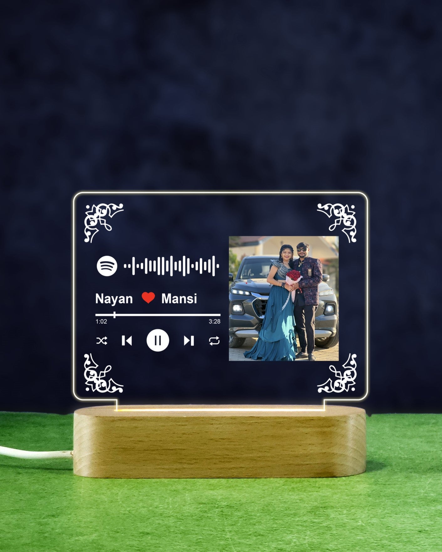 Custom Acrylic LED Name Lamp | Personalized Night Light | Perfect Gift for Couple & Family