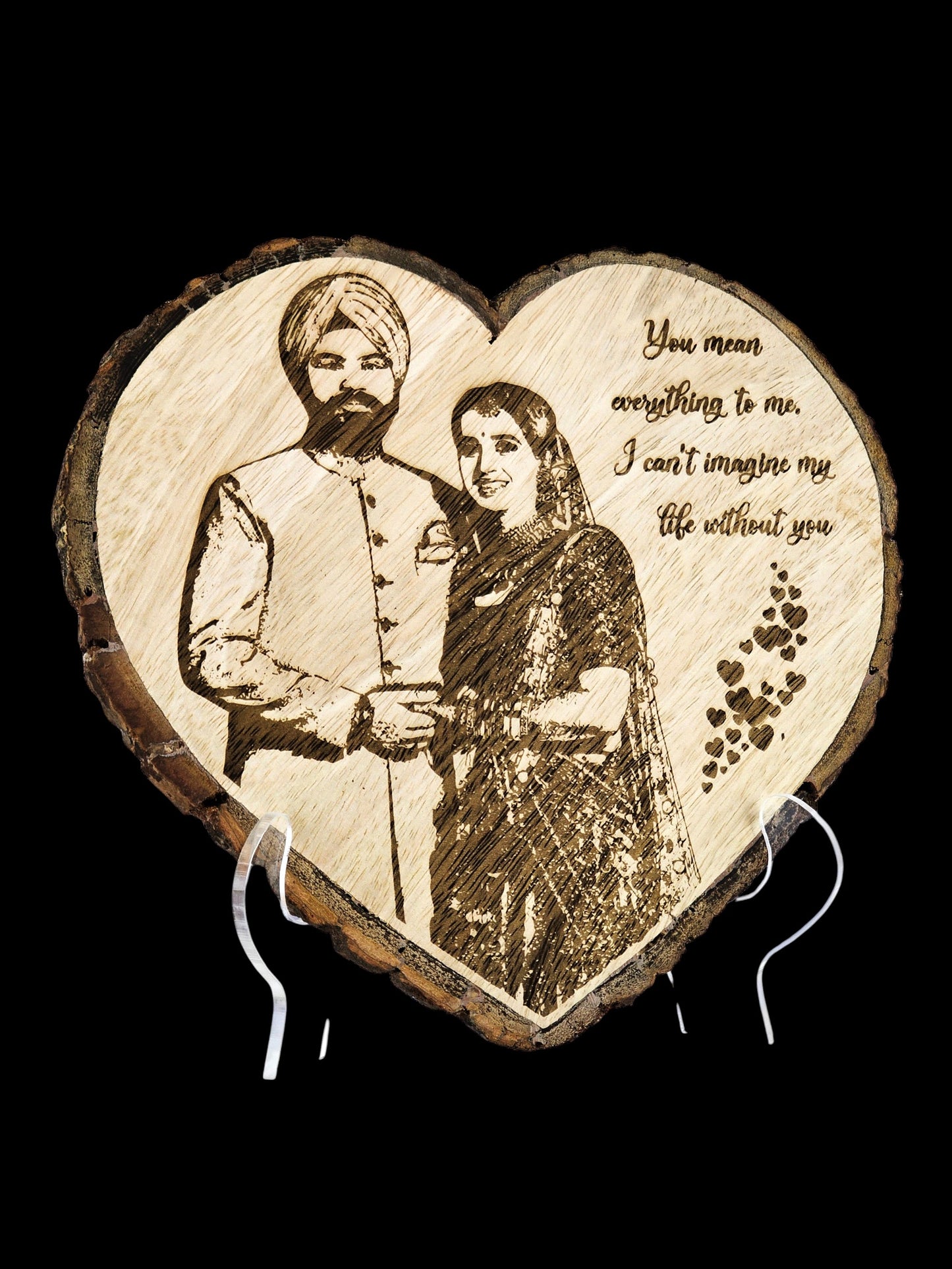 Luxury Wooden Engraved Frame – Personalized Décor