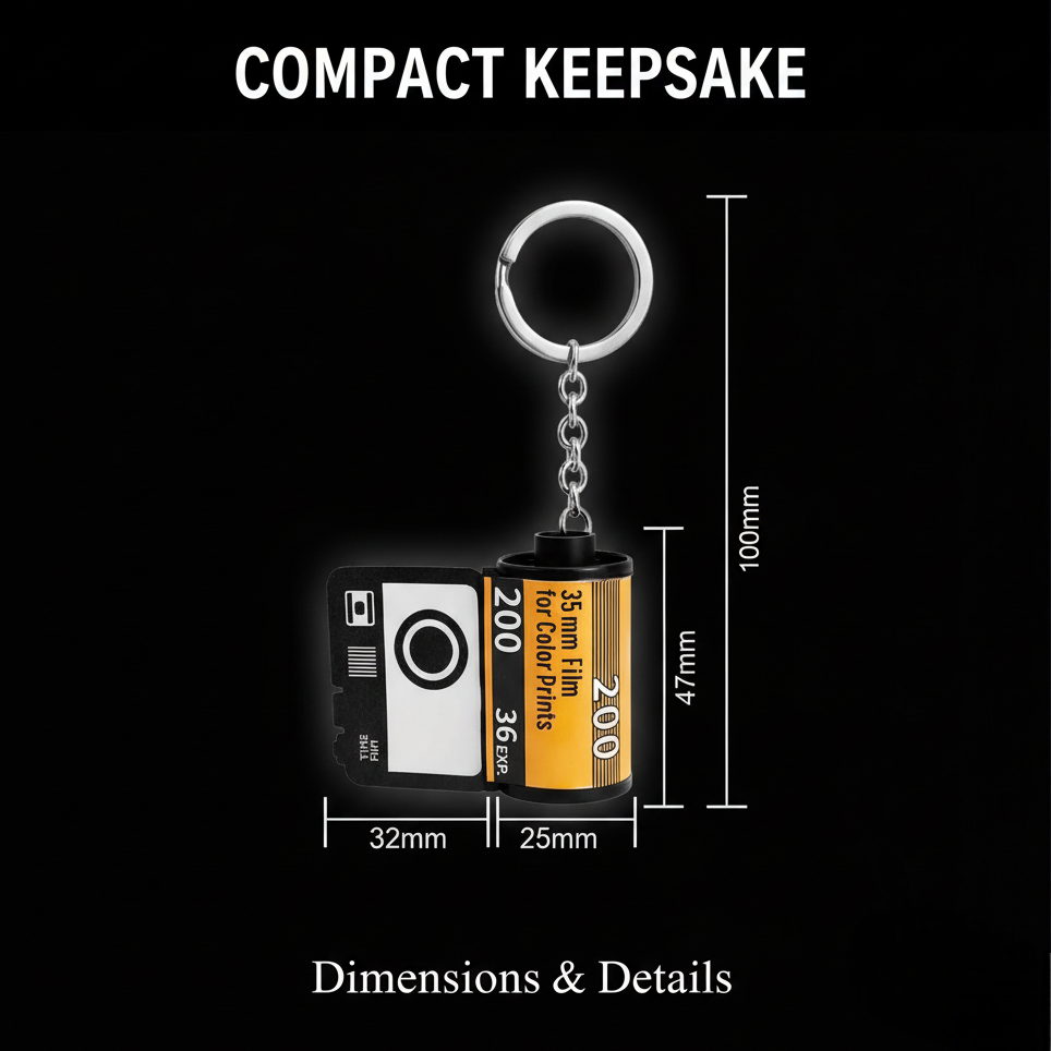 Customized Camera Roll Keychain – Personalized Photo Gift