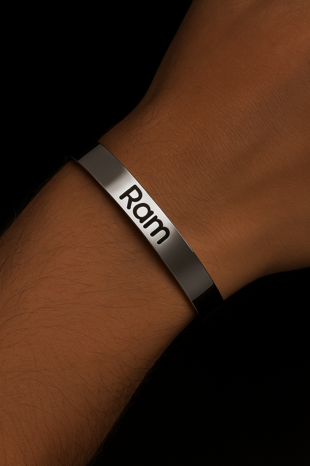 Premium Personalized Kada Bracelet – Modern Jewelry with Custom Name Engraving | Perfect Gift for Him & Her