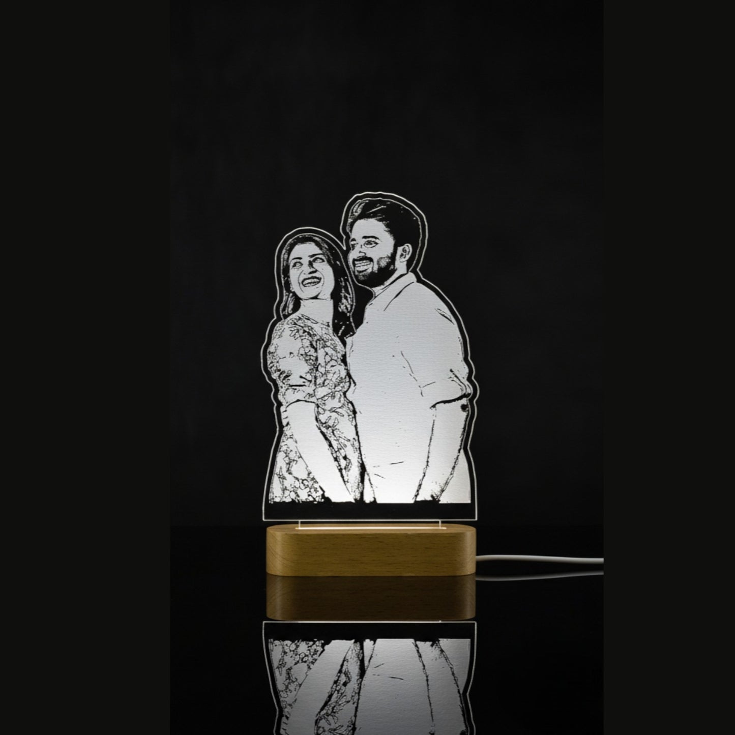 Personalized Acrylic Night Lamp – Luxury Custom Light