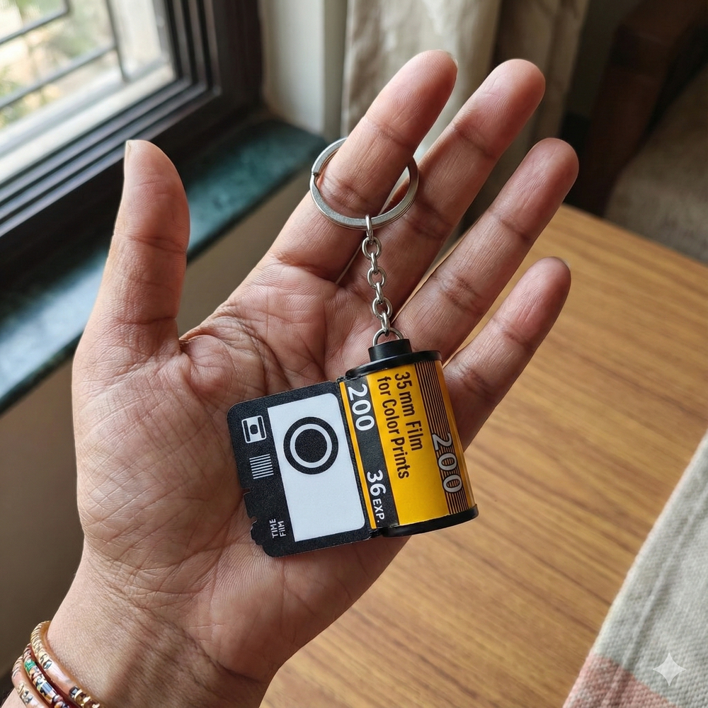 Camera roll Keychain