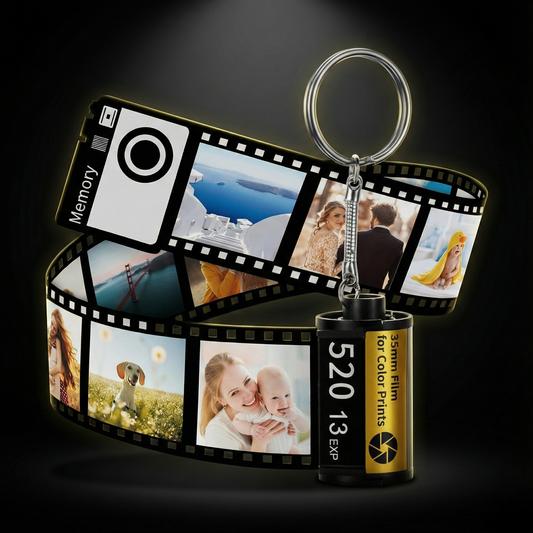 Customized Camera Roll Keychain – Personalized Photo Gift