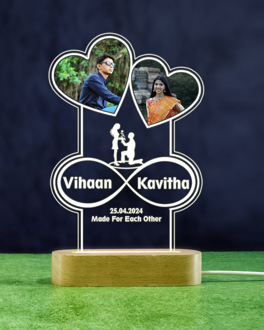 Modern Silhouette LED Lamp | Personalized Acrylic Night Light for Home Decor