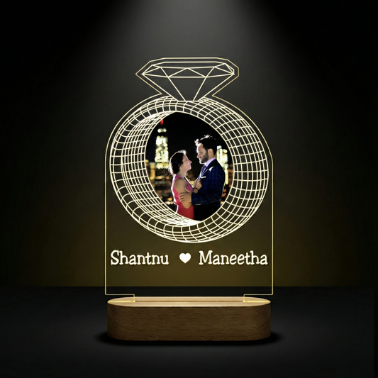 Modern Silhouette LED Lamp | Personalized Acrylic Night Light for Home Decor