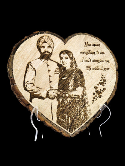 Luxury Wooden Engraved Frame – Personalized Décor
