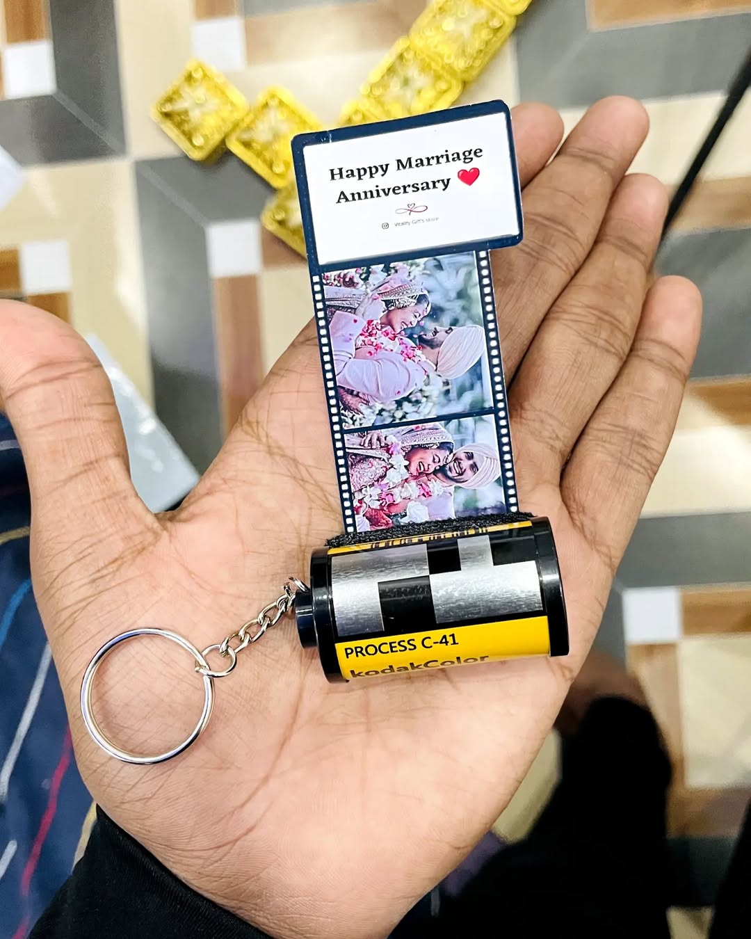 Customized Camera Roll Keychain – Personalized Photo Gift