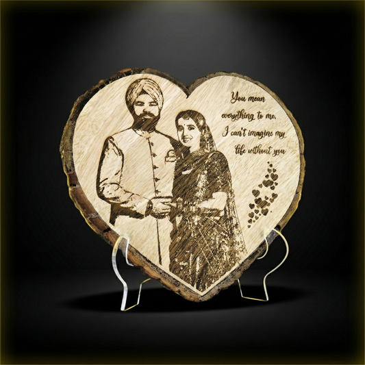Luxury Wooden Engraved Frame – Personalized Décor
