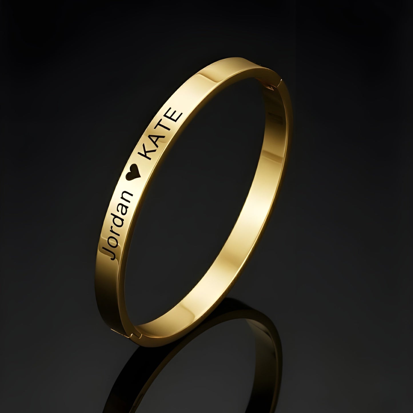 Premium Personalized Kada Bracelet – Modern Jewelry with Custom Name Engraving | Perfect Gift for Him & Her