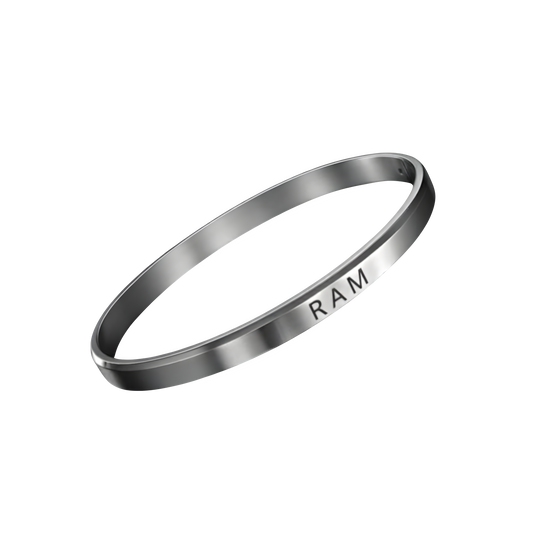 Premium Personalized Kada Bracelet – Modern Jewelry with Custom Name Engraving | Perfect Gift for Him & Her